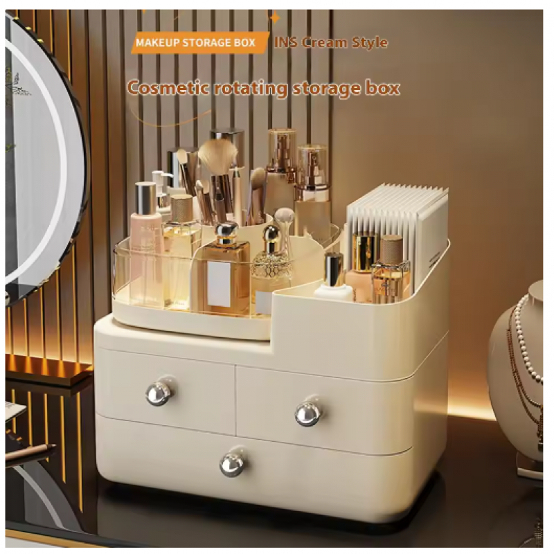 Luxury High End Skincare - Rak Penyimpanan Kosmetik Putar Mewah Gaya