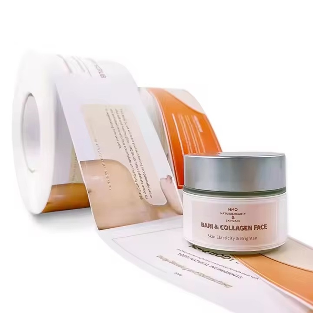 Luxury Skincare Labels - Label Vinyl Mewah Kustom｜Pencetakan Logo Tahan
