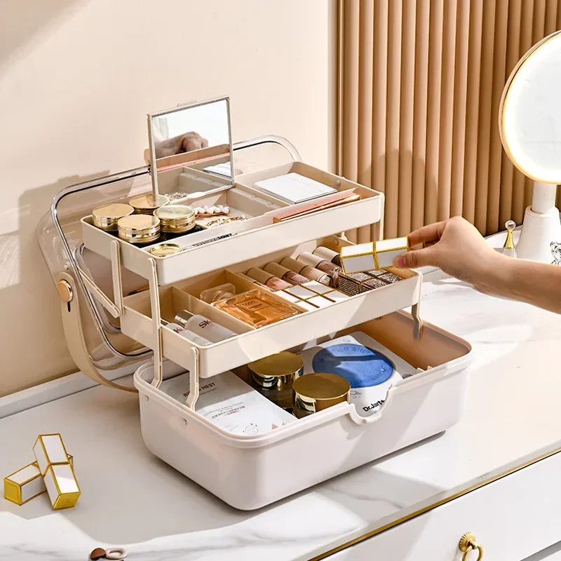 Luxury High End Skincare - Kotak Penyimpanan Kosmetik Mewah Ringan Desktop