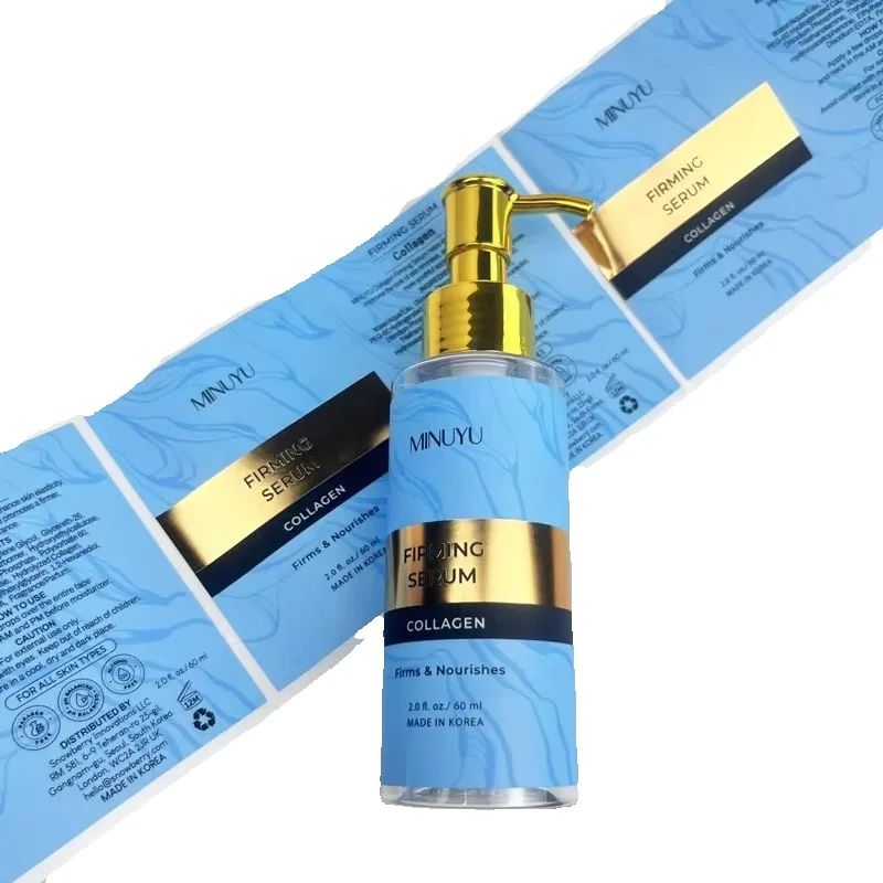 Luxury Skincare Labels - Stiker Biodegradable Cetak Kustom｜Label Tahan Air