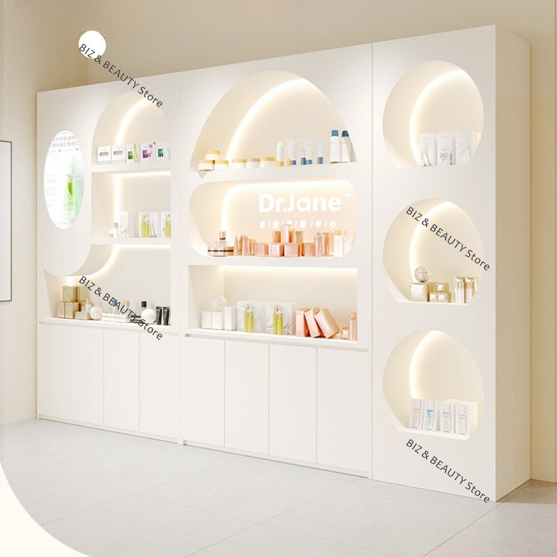 Lemari Display Kosmetik Mewah  - Luxury High End Skincare ulasan dan harga