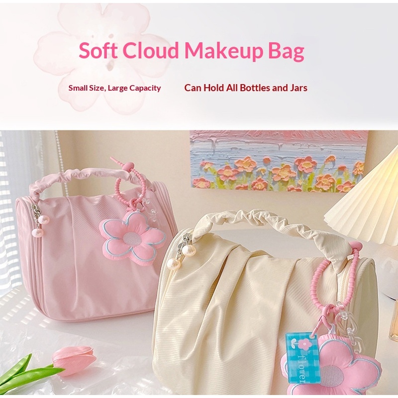 Tas Kosmetik Cloud Portabel Or - Luxury High End Skincare ulasan dan harga