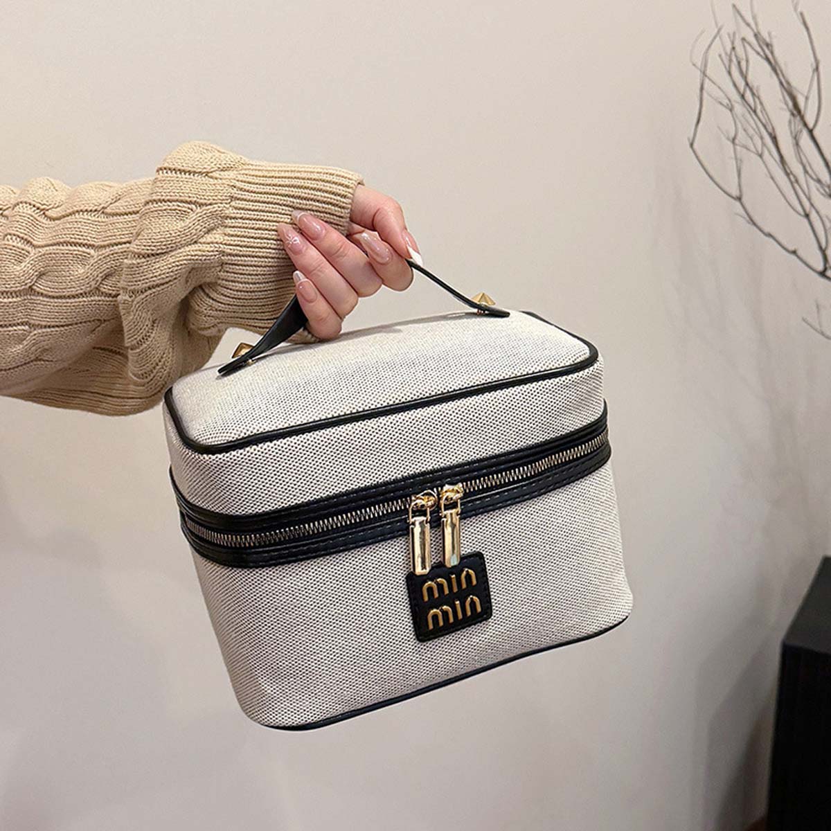 Tas organizer kanvas minimalis - Luxury Skincare Labels ulasan dan harga