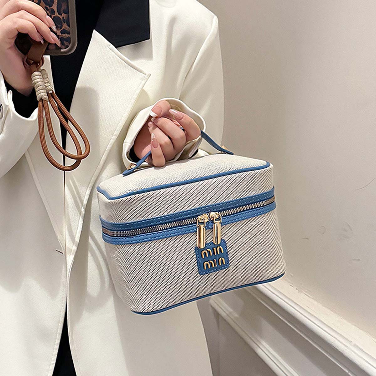 Tas organizer kanvas minimalis - Luxury Skincare Labels ulasan dan harga