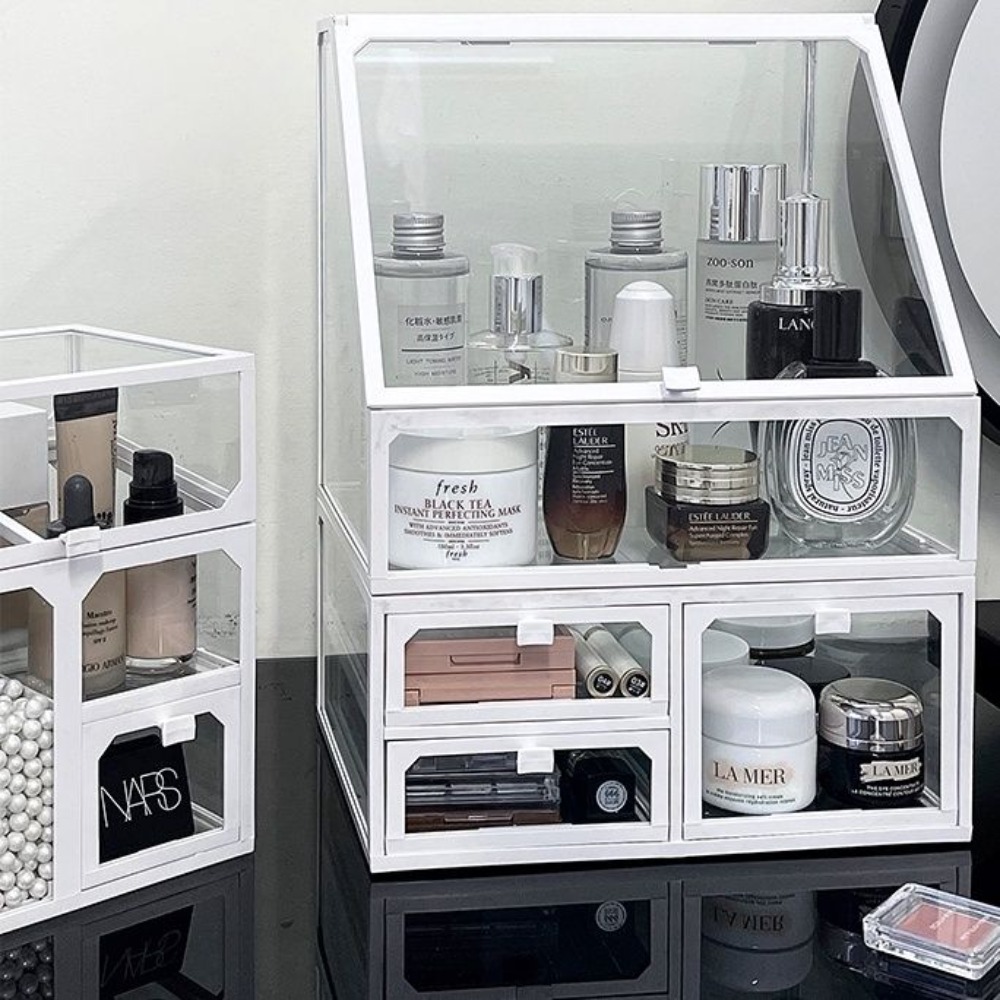 Kotak penyimpan kosmetik kaca, - Luxury High End Skincare ulasan dan harga