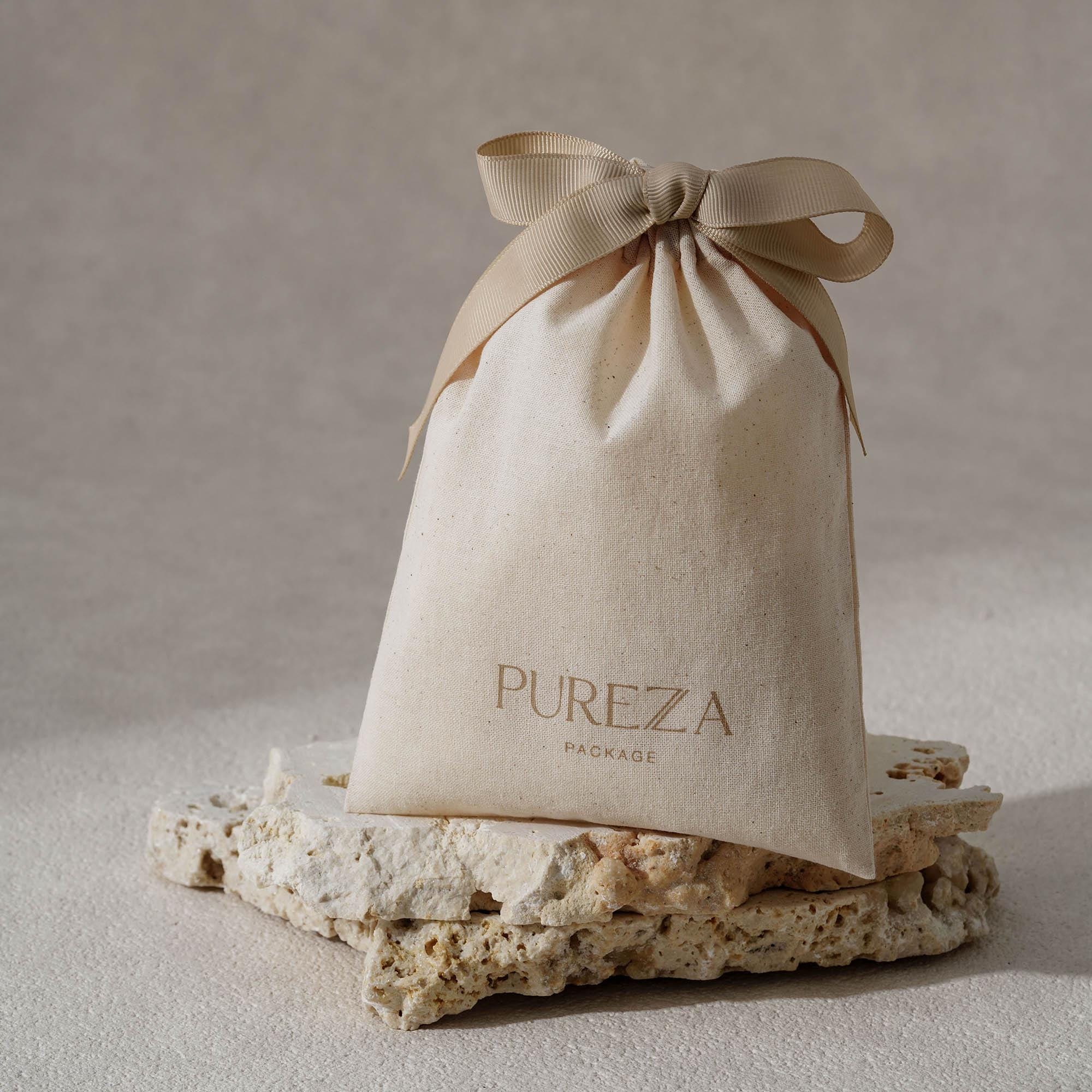 Kantong Serut Katun Alami yang - Luxury Skincare Christmas Gifts ulasan dan harga